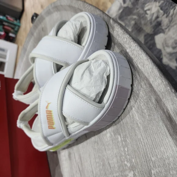 PUMA Mayze White Sandals - Picture 4 of 5